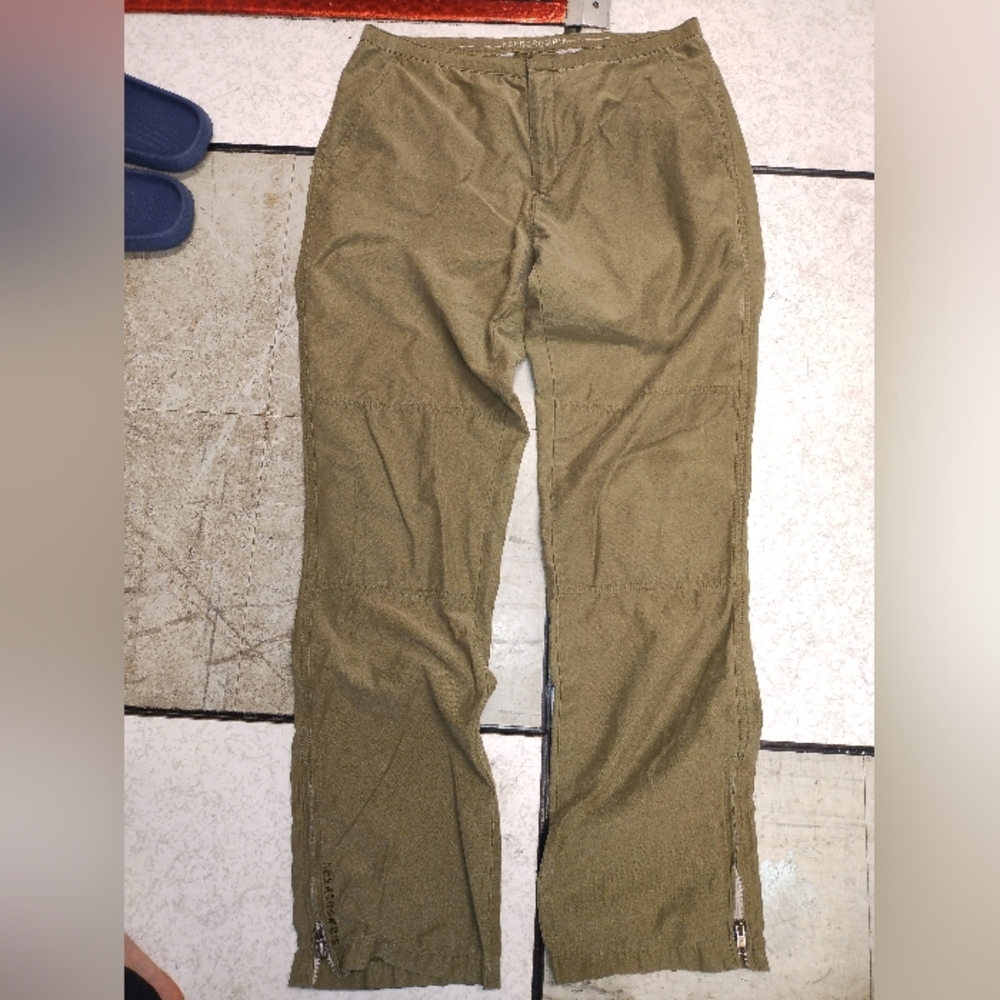 Abercrombie & Fitch Tan Straight Leg Pants Cotton Blend